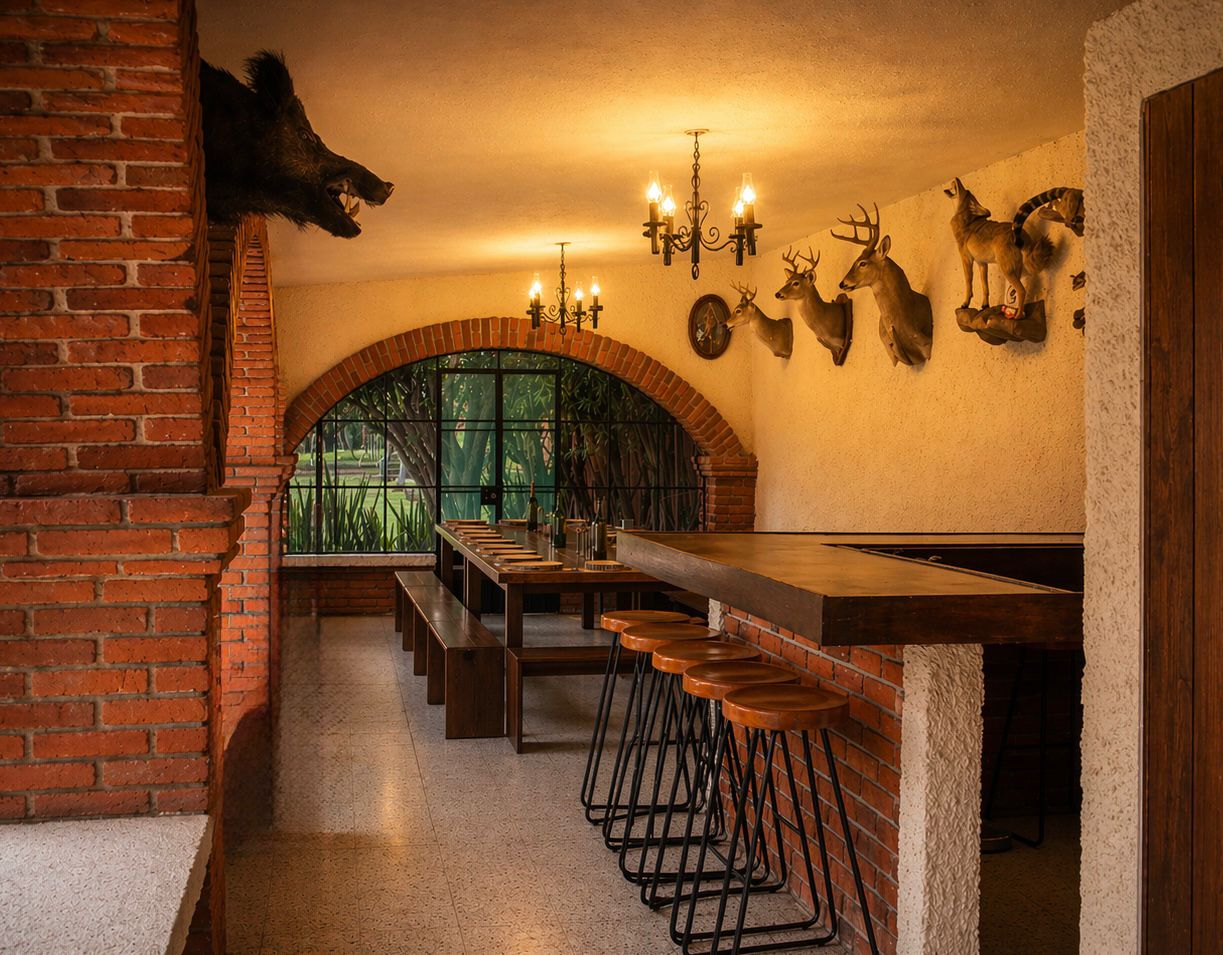 Salón de Trofeos — Ambiente Majestuoso